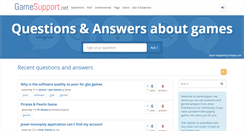 Desktop Screenshot of gamesupport.net